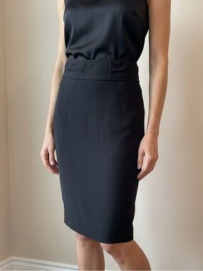 Sandra Angelozzi Front Stitch Pencil Skirt
